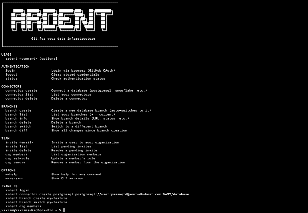 Ardent CLI